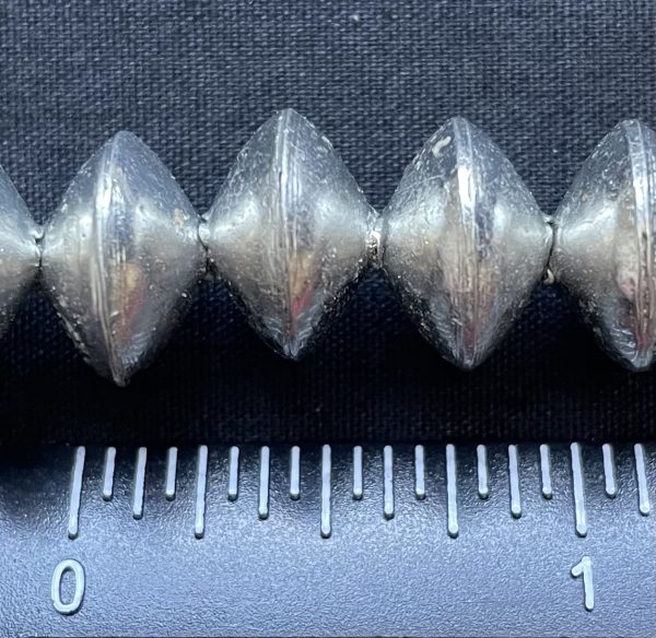 BB189 8 x 12mm Brass Bicone Sheet Bead
