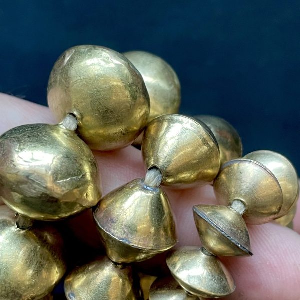 BB189 8 x 12mm Brass Bicone Sheet Bead