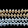 BB189 8 x 12mm Brass Bicone Sheet Bead