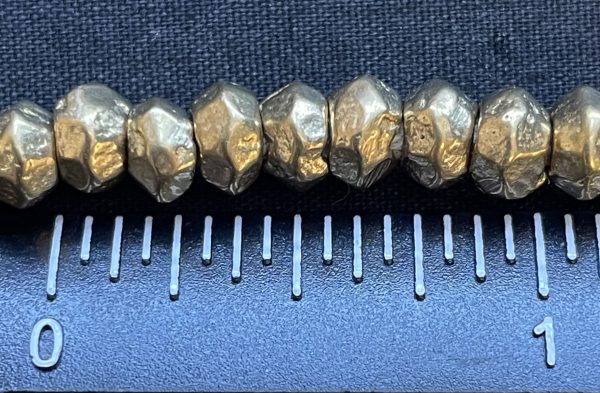 *BBSTB Small Faceted Bicone Tribal Bead*