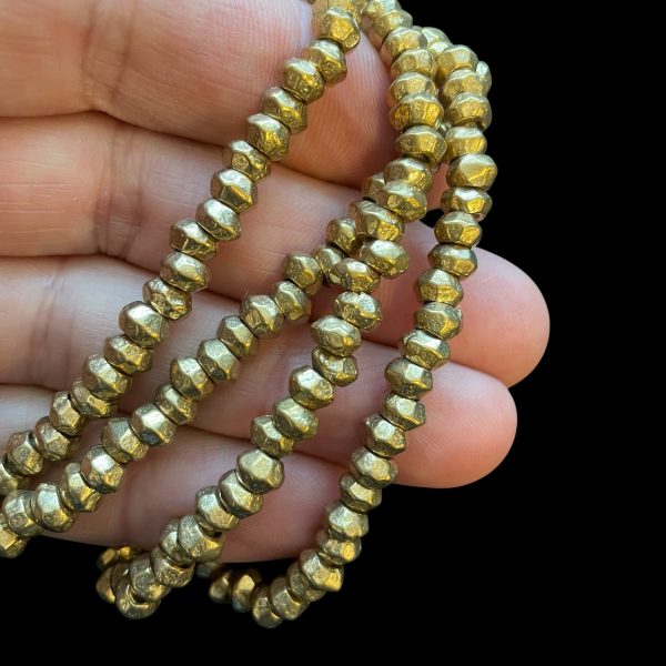 *BBSTB Small Faceted Bicone Tribal Bead*