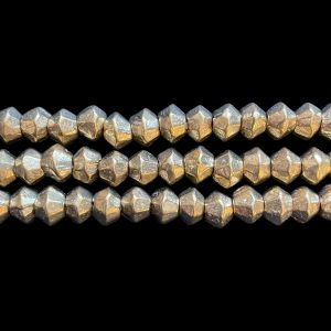 BBLTB Large Faceted Bicone Tribal Bead