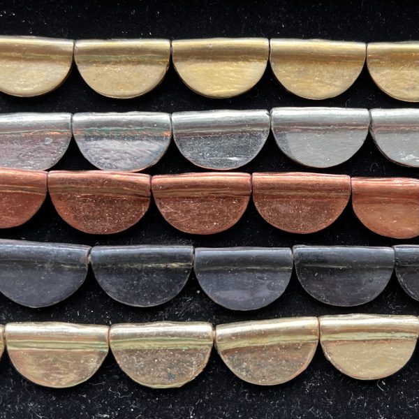 BBHCL 1/2 Circle Brass Beads - Large