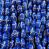 JFC7 Java Glass “French Cross” Beads – Blue